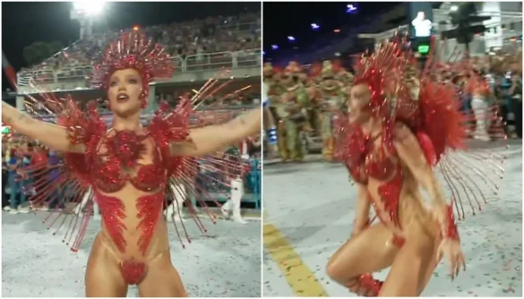 Web reage a Virginia sambando em estreia na Sapucaí • Reprodução / Globoplay