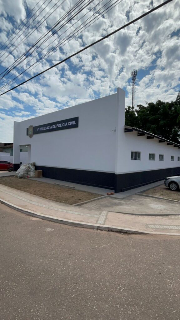 Polícia Civil vistoria obras de reforma da Delegacia da 4ª Regional de Rio Branco, que deve ser entregue até o fim de junho